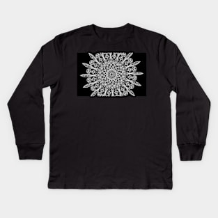 Mandala The Black Series 008 Kids Long Sleeve T-Shirt